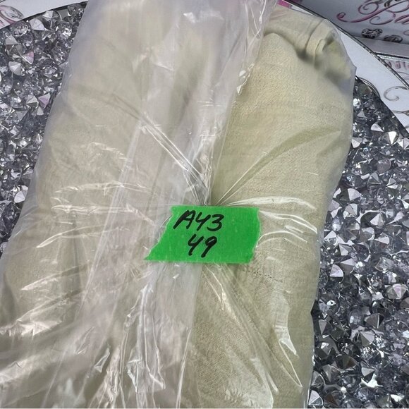 Long sleeve shirt Embroidered Green Top floral flowers paisley button down - Picture 11 of 11